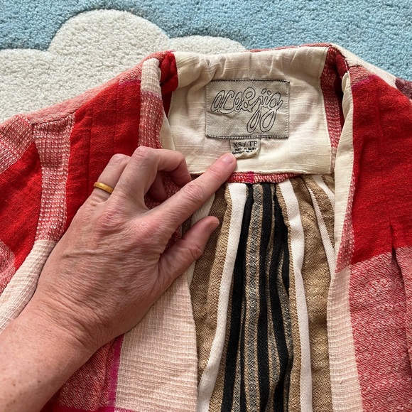 Ace&jig rouge cardigan size xs- double cloth super soft , cotton, pockets - Picture 2 of 4